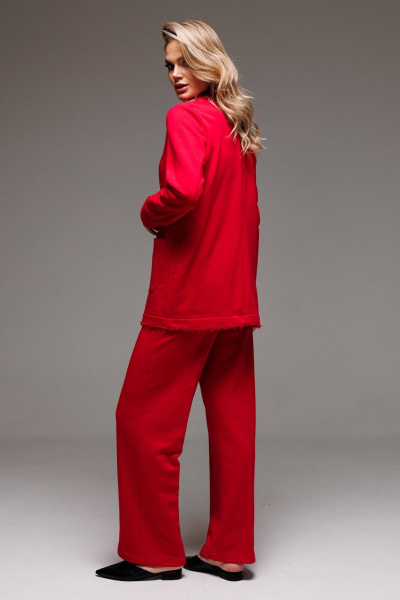 Деловой костюм из трикотажа с жакетом и брюками GO F3065/11-02.170-176 - фото 5