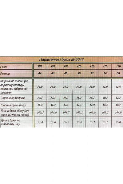 Брюки Arisha 9043 голубой - фото 6