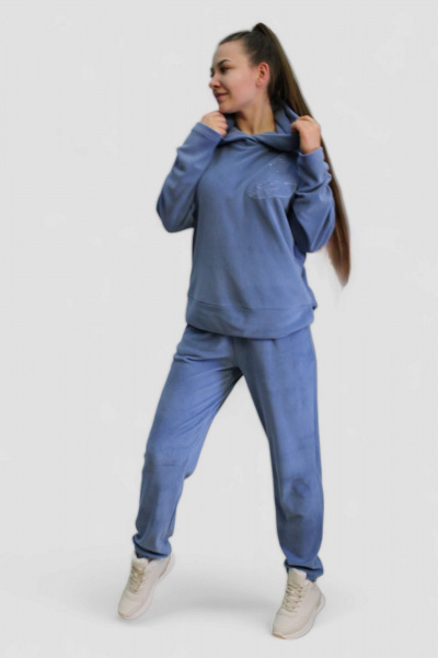 Брюки Arisha 9043 голубой - фото 3