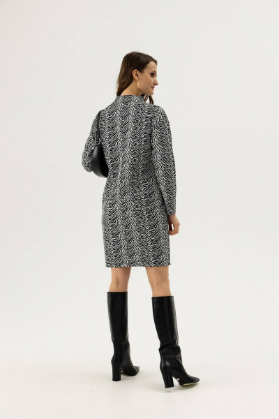 Платье зауженное до колен с поясом из дышащей ткани Femme & Devur 80222 1.33F(170) - фото 4