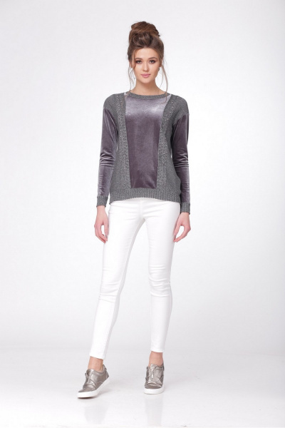 Джемпер Barbara Geratti 3339 серый - фото 1