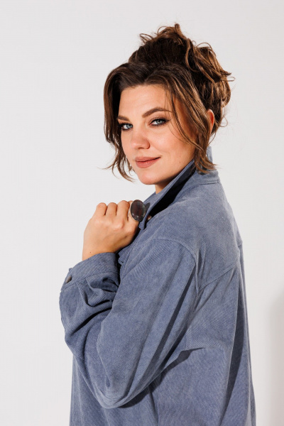 Платье Anelli 1435 голубой - фото 5