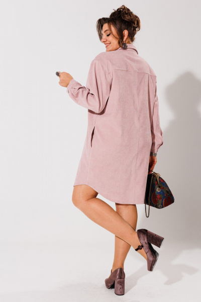 Платье Anelli 1435 пудра - фото 4