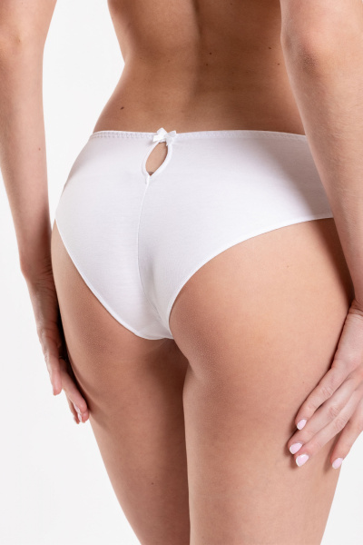 Трусы на низкой посадке из хлопка, базовая модель SERGE 4849/24 white001 - фото 2