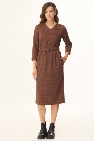 Платье Faufilure С1475 терракот - фото 2