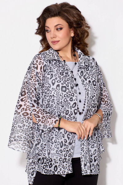 Блуза и топ в стиле нарядный текстиль-шифон Fita 20344 - фото 6