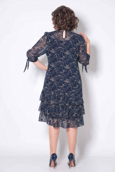 Платье Асолия 2635 синий - фото 2