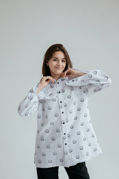 Рубашка SK Brand SK7130 белый - фото 6