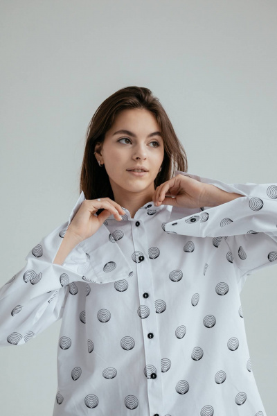 Рубашка SK Brand SK7130 белый - фото 7