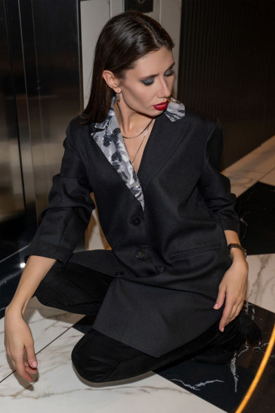 Платье Luna 135 черный - фото 11