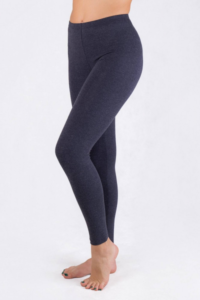 На каждый день серые женские леггинсы из эластичного вискозного трикотажа Verally 402-1 графит - фото 3
