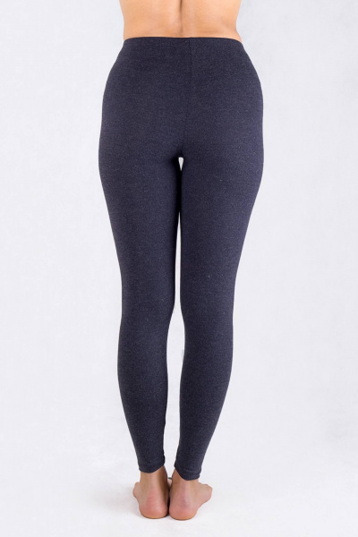 На каждый день серые женские леггинсы из эластичного вискозного трикотажа Verally 402-1 графит - фото 2