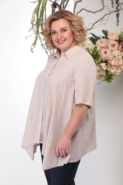 Блуза Michel chic 746 беж - фото 4