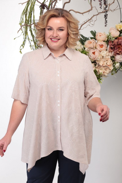 Блуза Michel chic 746 беж - фото 2