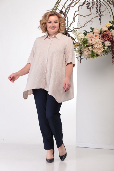 Блуза Michel chic 746 беж - фото 1