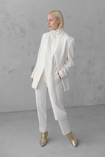 Брюки HELEN BIRCH В013b молочный - фото 5