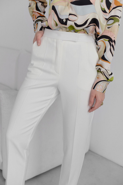 Брюки HELEN BIRCH В013b молочный - фото 10