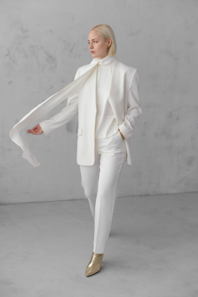 Брюки HELEN BIRCH В013b молочный - фото 6