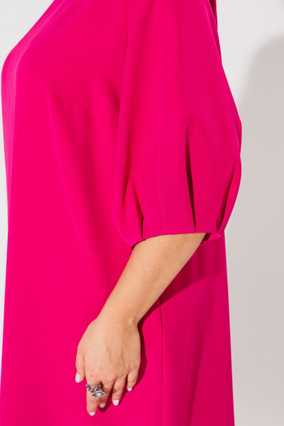Платье в стиле нарядной элегантности с рукавом 3/4 Anelli 1434.1 фуксия - фото 5