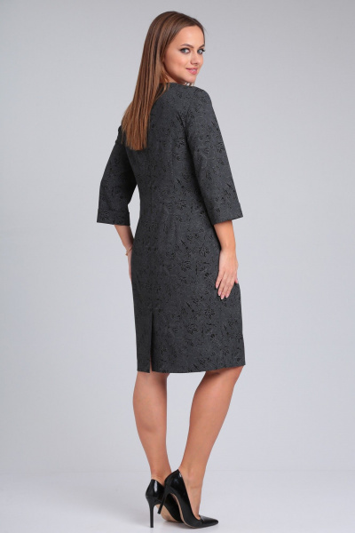 Платье повседневное с нагрудными вытачками и декоративным бантом Angelina & Сompany 945 - фото 2