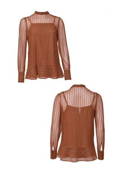 Демисезонная кружевная туника для на каждый день BURVIN 7098-56 - фото 3