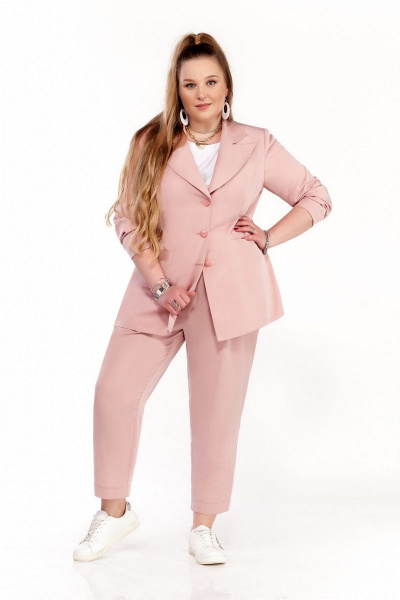 Брюки, жакет Pretty 1216 нежно-розовый - фото 4