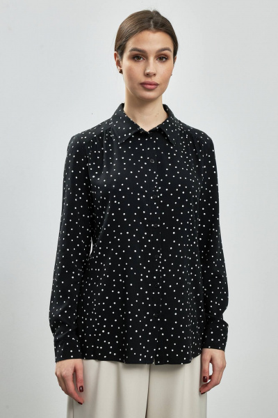 Блузка из вискозы с кокеткой и сборками Femme & Devur 7158 3.34F(170) - фото 1