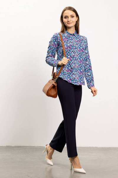 Рубашка из вискозы с кокеткой и сборками Femme & Devur 7117 3.34F(170) - фото 2