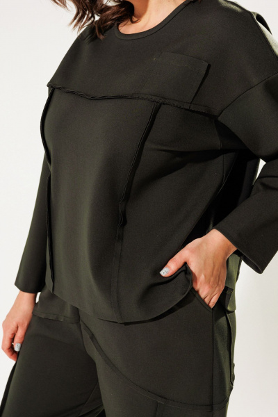 Брюки, джемпер Mubliz 139 хаки - фото 7