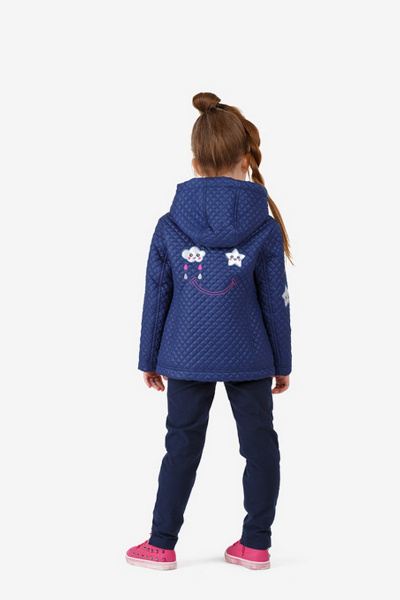 Куртка из стеганой плащёвой ткани с синтепоном для демисезона Bell Bimbo 181001 т.синий - фото 3