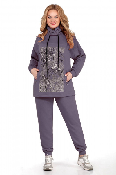 Брюки, свитшот LaKona 11534 дымчатый_лиловый - фото 1