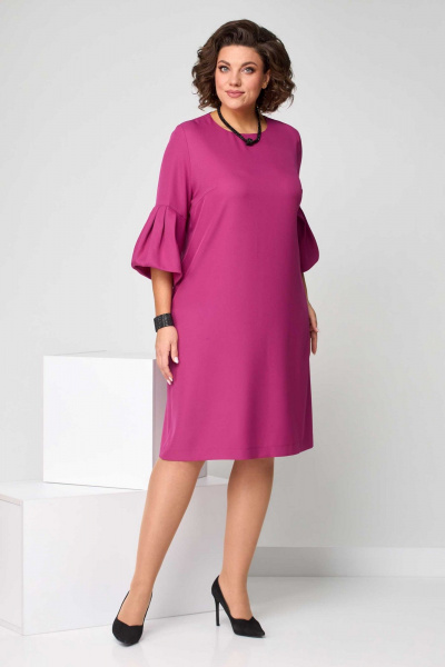 Платье Асолия 2650 брусничный - фото 5