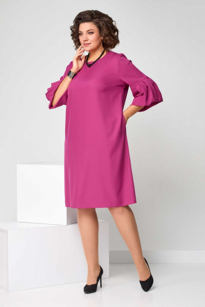 Платье Асолия 2650 брусничный - фото 4