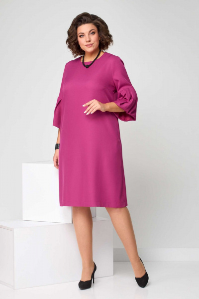 Платье Асолия 2650 брусничный - фото 3