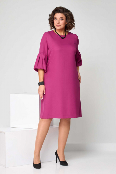 Платье Асолия 2650 брусничный - фото 2