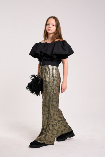 Брюки Colibri А252 золото - фото 2