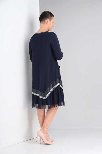 Платье ZigzagStyle 431 синий - фото 4