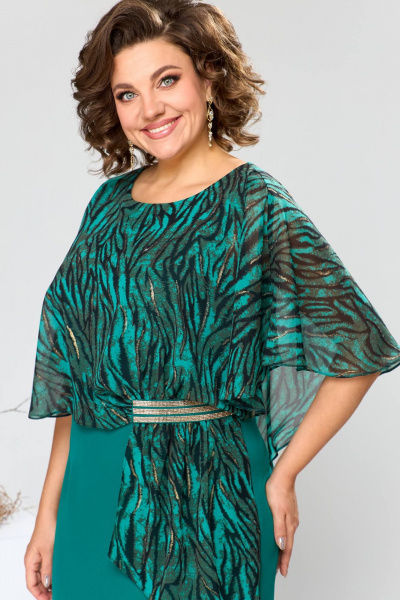 Платье Romanovich Style 1-2371 изумрудный - фото 5