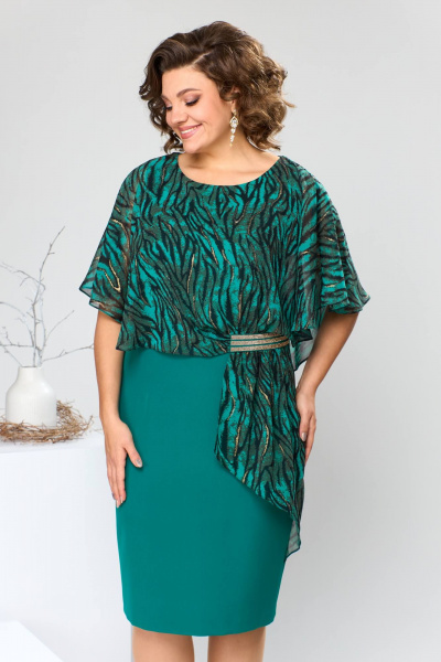 Платье Romanovich Style 1-2371 изумрудный - фото 4