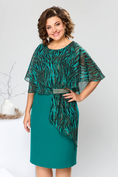 Платье Romanovich Style 1-2371 изумрудный - фото 1