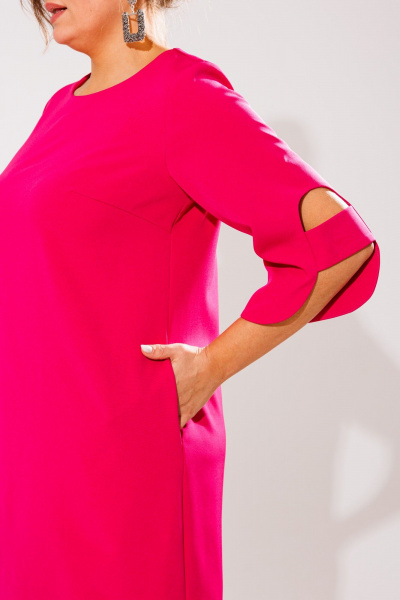 Платье Anelli 1447 фуксия - фото 4