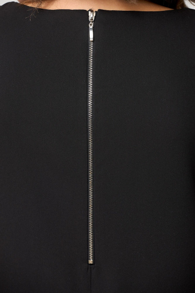 Нарядная черная блуза из сетки DaLi 3457 а чёрный_горошек - фото 5