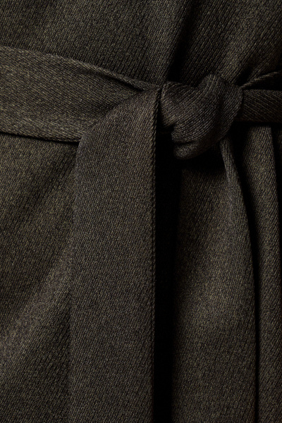 Зеленое платье из костюмной ткани с отложным воротником Панда 182480w зеленый - фото 4