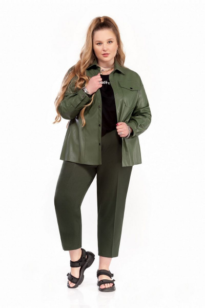 Брюки, рубашка, футболка Pretty 1224 зеленый - фото 4