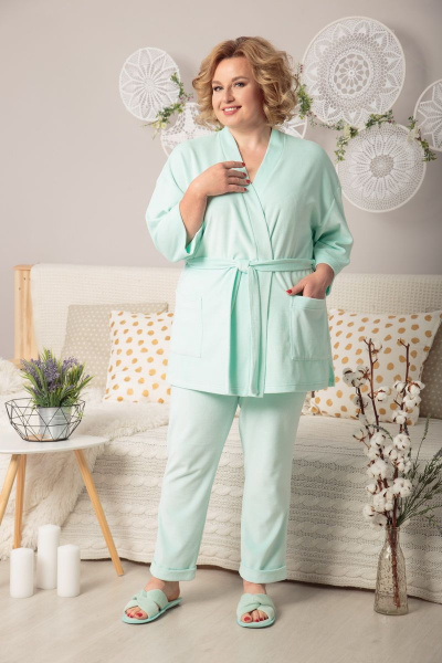 Блуза, брюки Michel chic 102 мята - фото 2