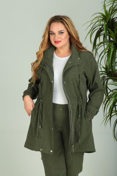 Брюки, куртка SandyNa 13700 хаки - фото 6