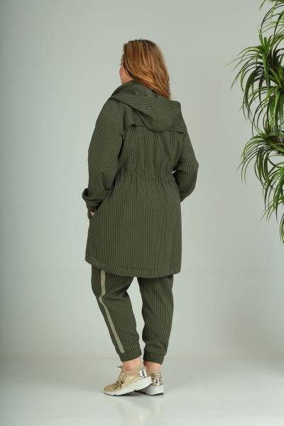Брюки, куртка SandyNa 13700 хаки - фото 4