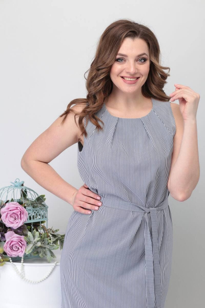 Платье свободного кроя с декоративными складками Mido М11 - фото 5