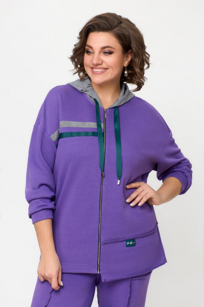 Брюки, худи DaLi 5633 лаванда - фото 2