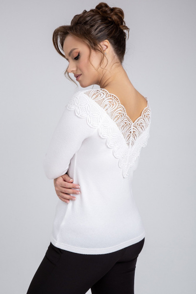 Джемпер VIZAVI 709 молочный - фото 8